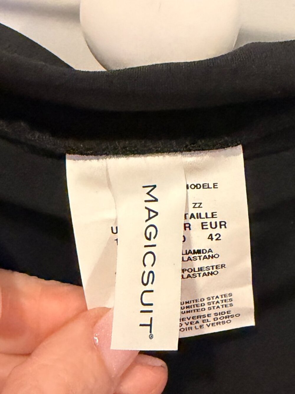 NWT Miraclesuit Tennis Skirt in Black Size 12 - Picture 5 of 7